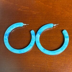 Machete large hoop earrings